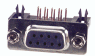 D-SUB Connector DB9 Female Right Angle